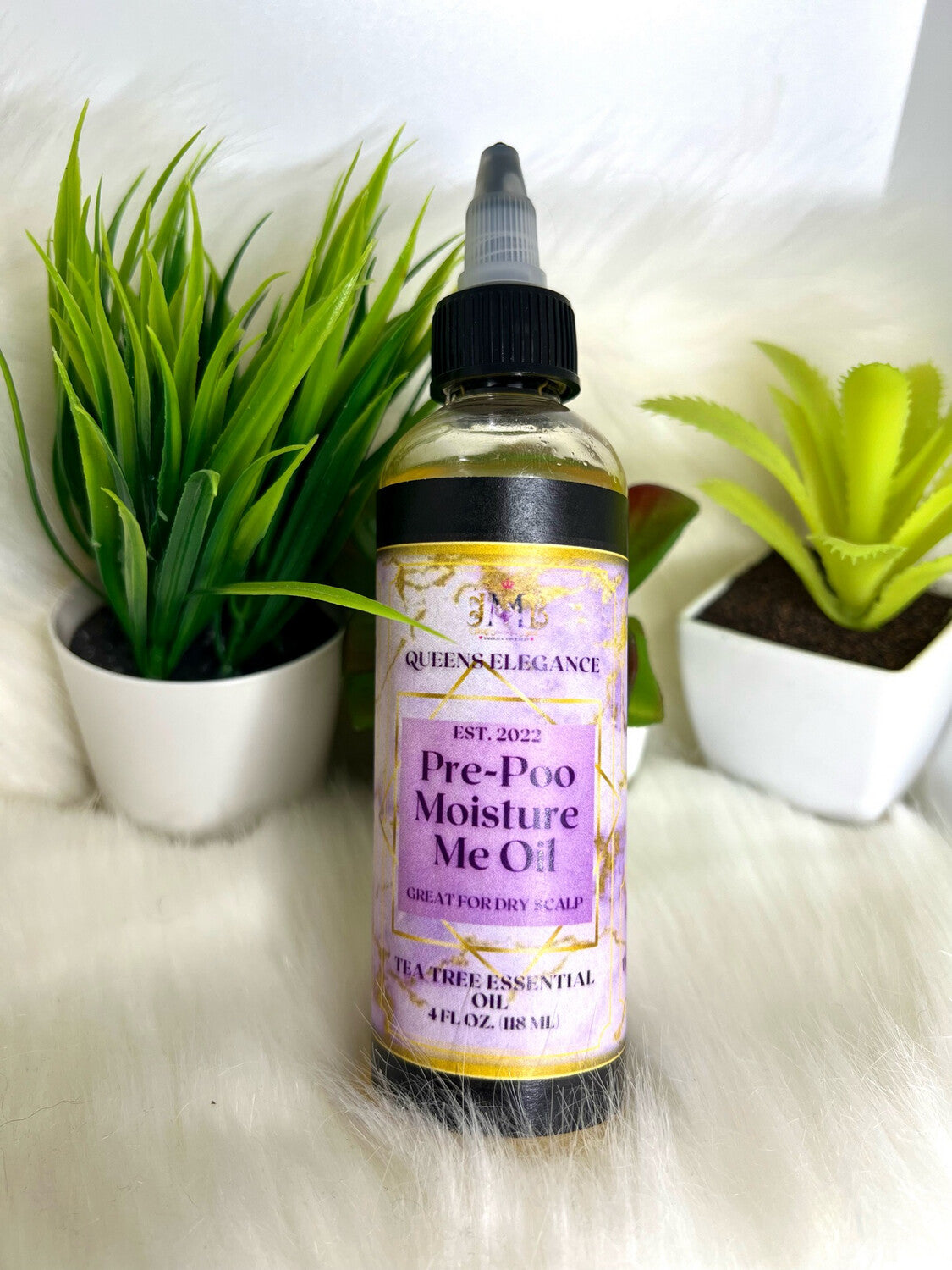 Queens Elegance Pre-Poo Moisture Me Oil 4oz - THE JMB EXPERIENCE