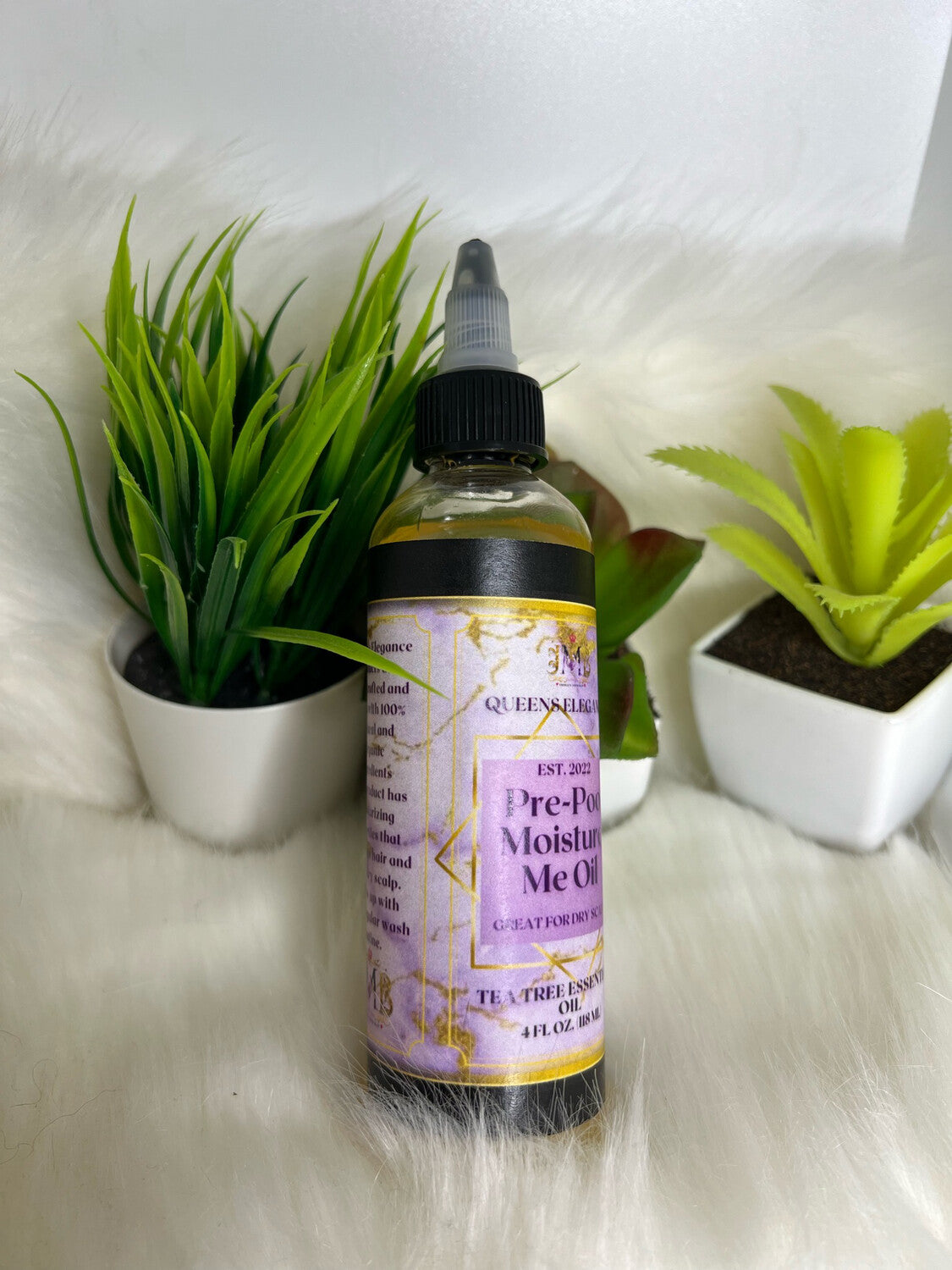 Queens Elegance Pre-Poo Moisture Me Oil 4oz - THE JMB EXPERIENCE