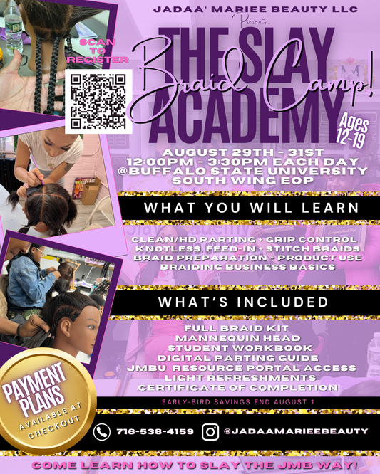 3 Day Teen Braid Camp - Secure Your EARLY BIRD Seat Today!